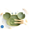 Set repas Crabe Olive enfant Les Petits Citrons personnalisé