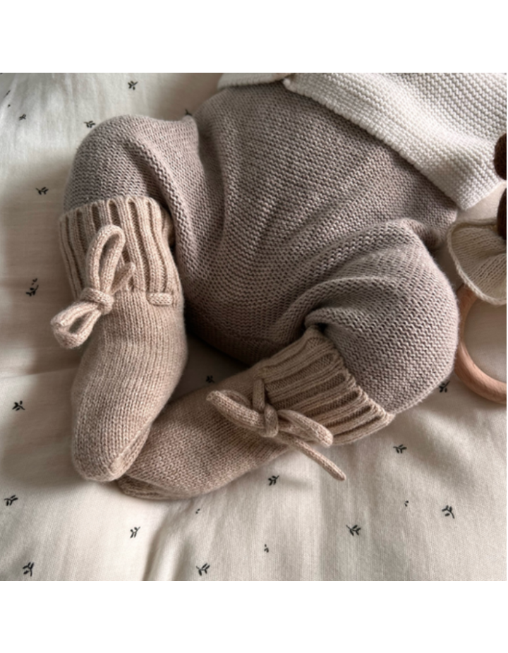 Chaussons bébé en laine mérinos Atelier Wagram