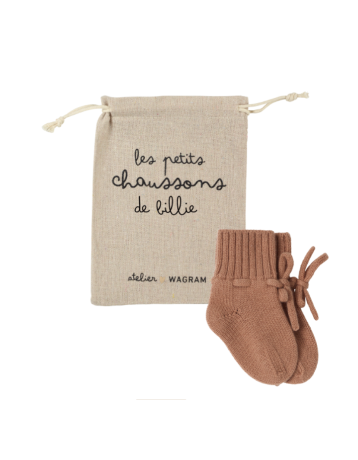 Chaussons bébé en laine mérinos Atelier Wagram
