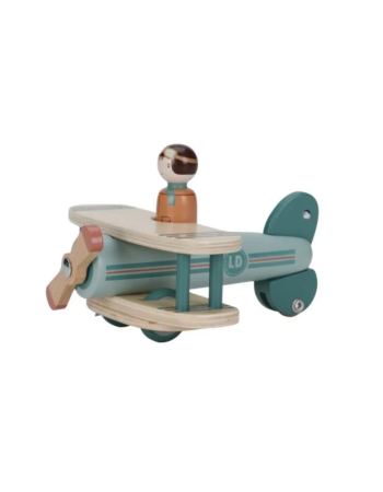 Avion Jouet en Bois Little Dutch | Jouet d'Éveil Dès 18 Mois
