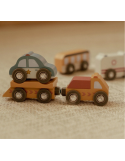 Ensemble de Véhicules en Bois Little Dutch | Jouets de Ville Dès 2 Ans