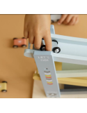 Circuit de Voitures en Bois Little Dutch Bleu | Rampe de Course Enfant