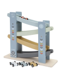 Circuit de Voitures en Bois Little Dutch Bleu | Rampe de Course Enfant