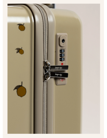 Valise Cabine Enfant Travel Suitcase Konges Sløjd Lemon | 25L
