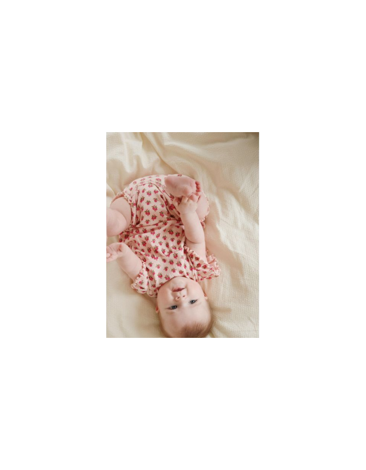 Combinaison à volants Chleo OCS Rosie Rose 6 mois Konges Sløjd