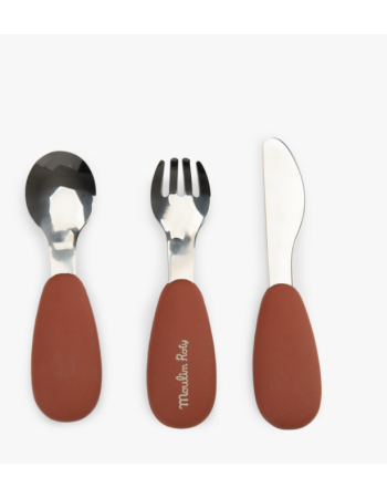 Set couverts silicone La Forêt Mawa Moulin Roty