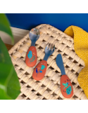Set couverts silicone La Forêt Mawa Moulin Roty