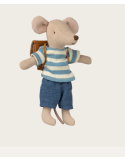 Souris Grand Frère Tricycle Marron Maileg