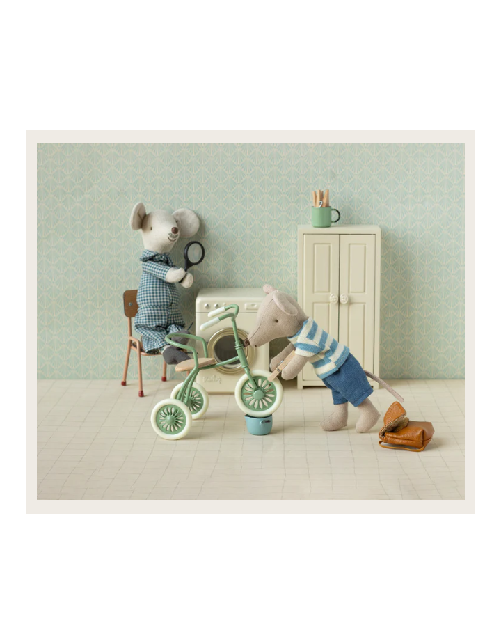 Souris Grand Frère Tricycle Marron Maileg