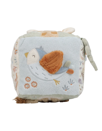 Cube d'activités Little Dutch – Jouet d'éveil bébé en tissu