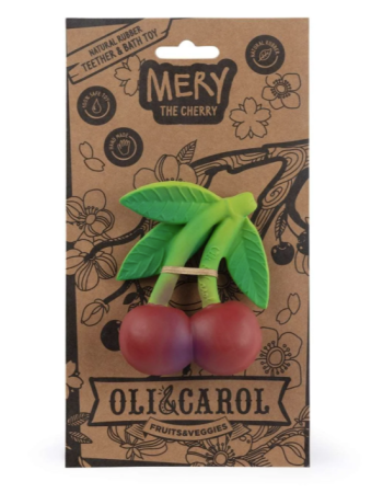 Jouet de dentition Mery la Cerise Oli & Carol – Caoutchouc naturel