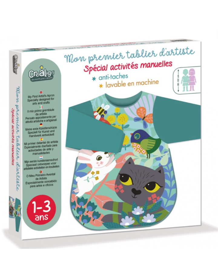 Mon premier tablier d'artiste Chat – Créa Lign'