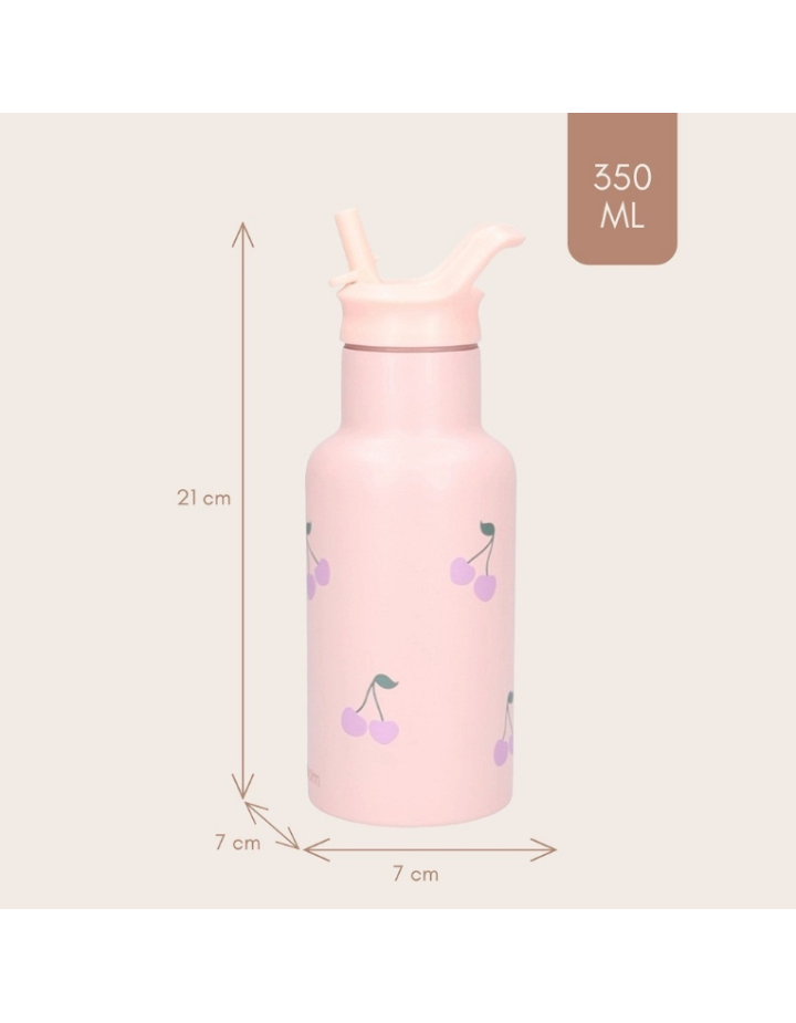Gourde Nostalgia cerises 350 ml Kidzroom enfant
