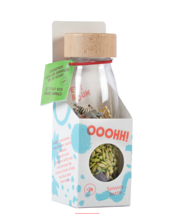 Bouteille Sensorielle Spy Jungle Petit Boum | Jouet d'Éveil Montessori