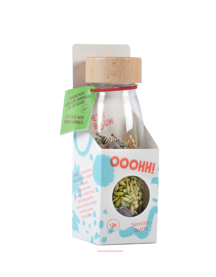 Bouteille Sensorielle Spy Jungle Petit Boum | Jouet d'Éveil Montessori