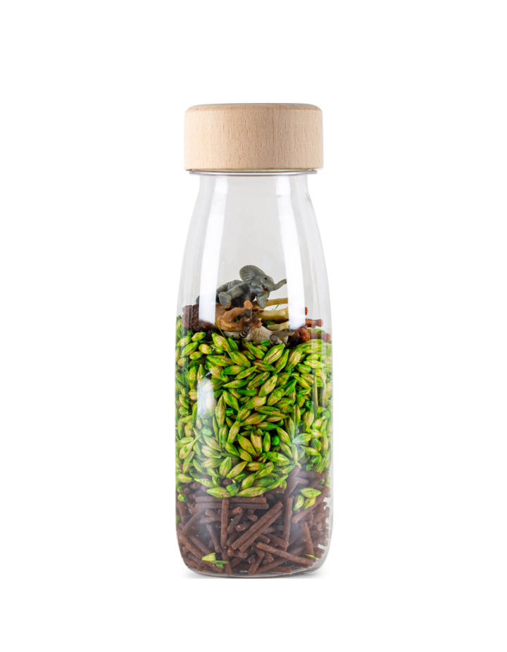 Bouteille Sensorielle Spy Jungle Petit Boum | Jouet d'Éveil Montessori