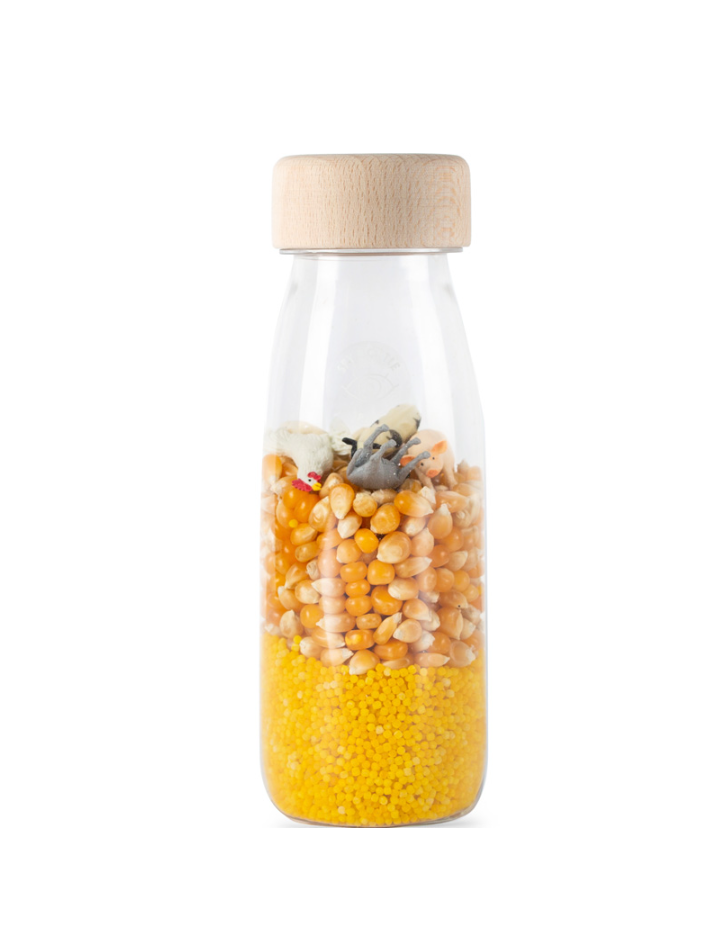 Bouteille Sensorielle Spy Ferme Petit Boum | Jouet d'Éveil Montessori
