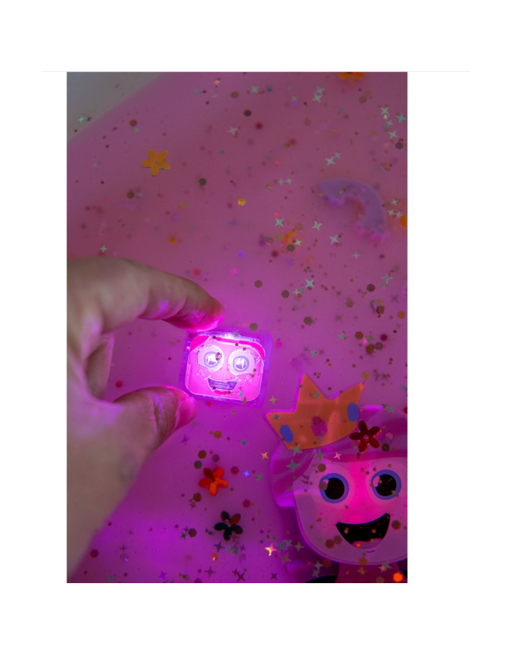 Glo Pals Ida Cubes Sensoriels Lumineux | Jouet d'Éveil Aquatique