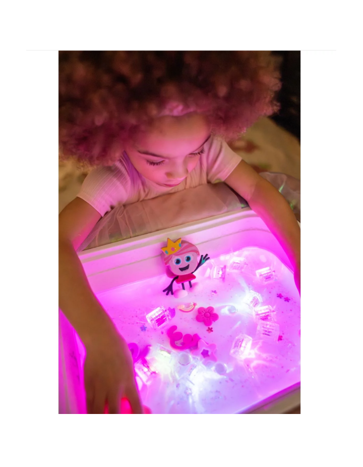 Glo Pals Ida Cubes Sensoriels Lumineux | Jouet d'Éveil Aquatique