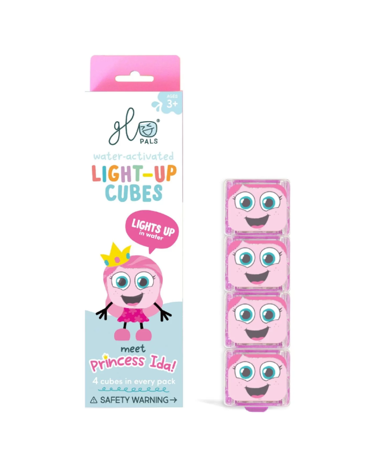 Glo Pals Ida Cubes Sensoriels Lumineux | Jouet d'Éveil Aquatique