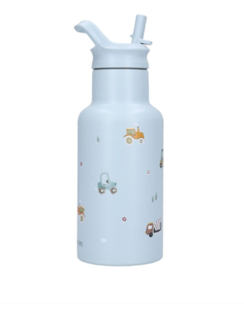 Gourde Enfant 350 ml Véhicules Bleu Kidzroom | Gourde Isotherme École