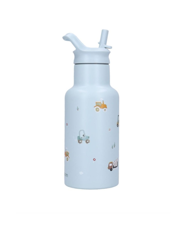Gourde Enfant 350 ml Véhicules Bleu Kidzroom | Gourde Isotherme École