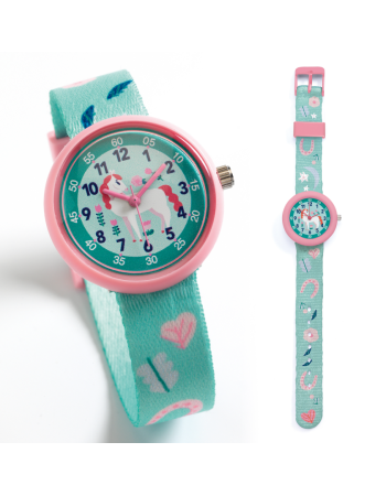 Montre Enfant Cheval Ticlock Djeco | Montre d'Apprentissage