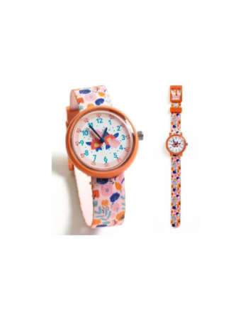 Montre Enfant Fleurs Ticlock Djeco | Montre d'Apprentissage