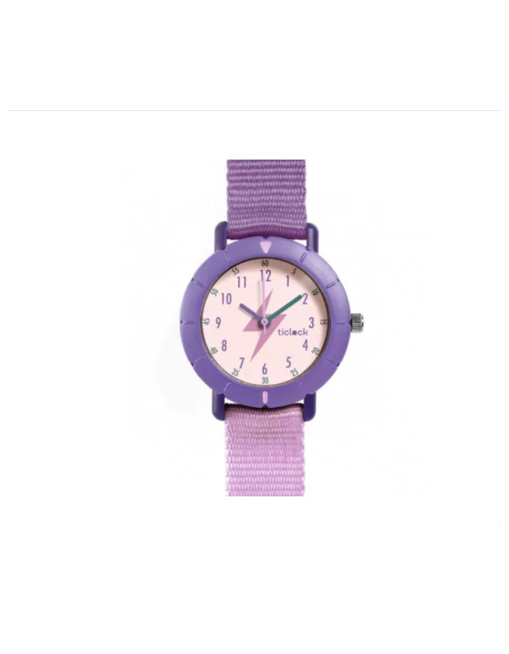 Montre Enfant Sport Purple Flash Djeco | Montre Sportive Étanche