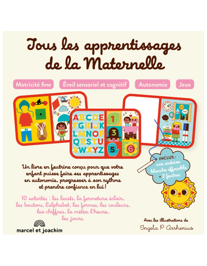 Livre d'Activités Montessori en Feutrine | Marcel et Joachim
