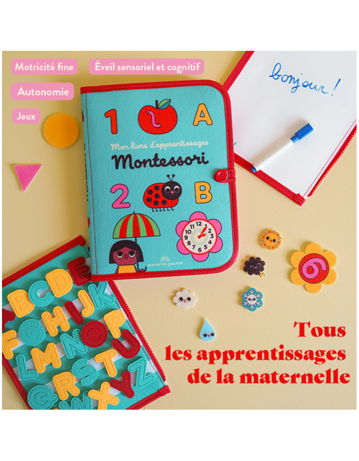 Livre d'Activités Montessori en Feutrine | Marcel et Joachim