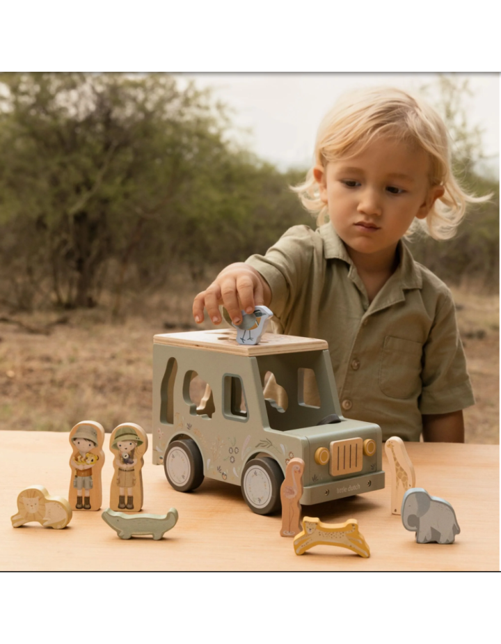 Boîte à Formes Safari Verte Little Dutch | Dès 18 Mois