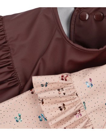 Lot 2 bavoirs à manches Cherry Glitter | Konges Sløjd