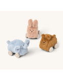 Lot 3 voitures en peluche ANSEL Liewood – Pale Tuscany