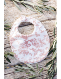 Bavoir Toile de Jouy Rose Tartine et Chocolat | T1