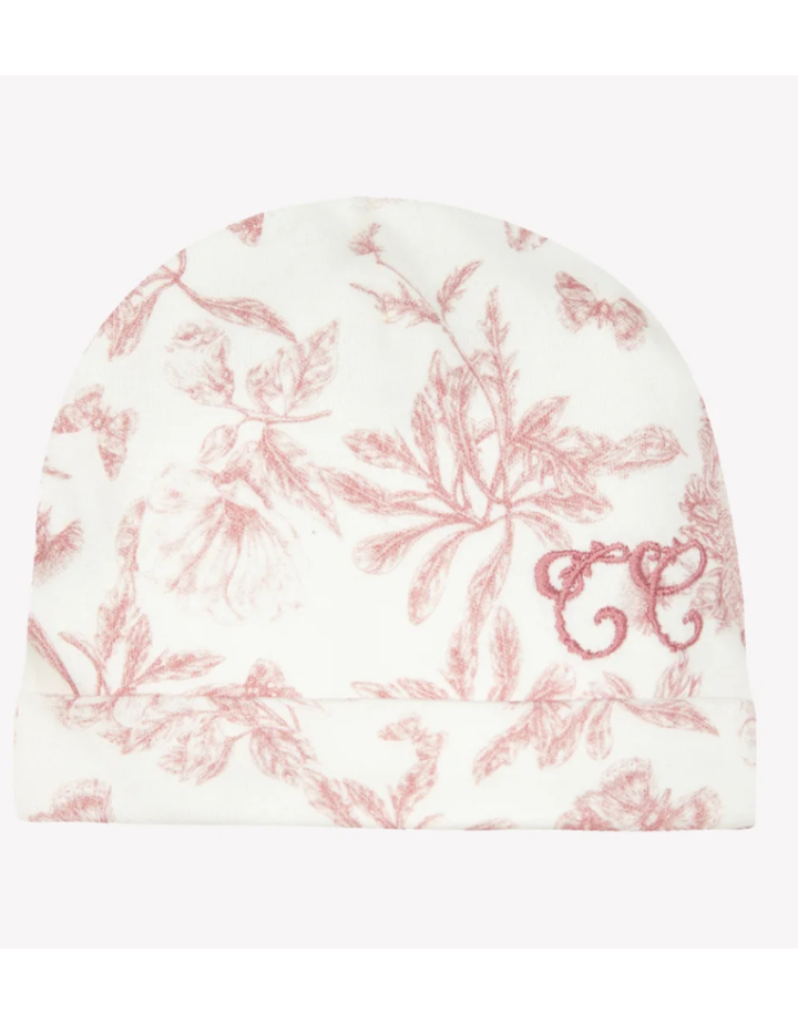 Bonnet Toile de Jouy Rose Tartine et Chocolat | Bébé
