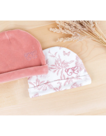 Bonnet Toile de Jouy Rose Tartine et Chocolat | Bébé