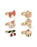 Set de 6 bagues Kitty Sweets Konges Sløjd | Le Lutin Vert