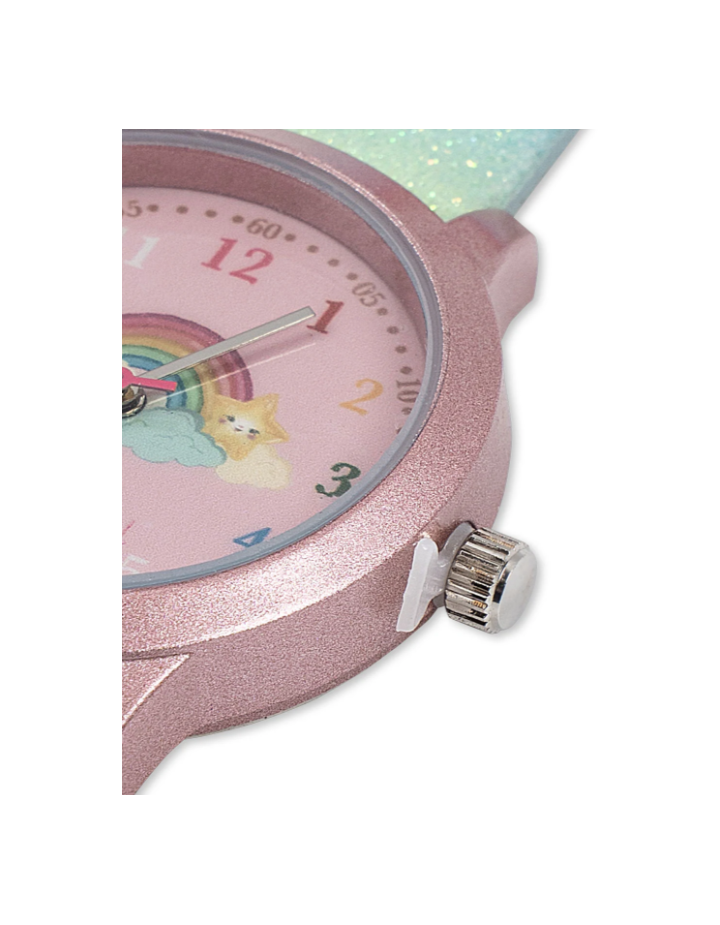 Montre enfant Rainbow Glitter Konges Sløjd | Le Lutin Vert