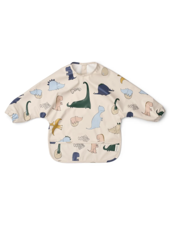 Bavoir à manches MERLE Liewood – Dino Roar / Sandy | Bébé