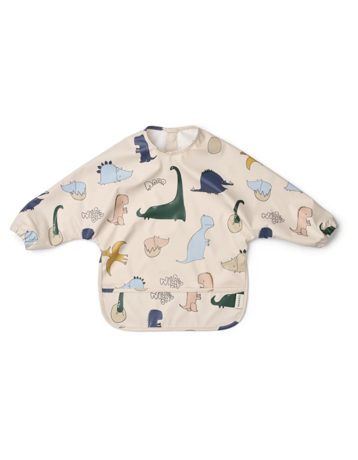 Bavoir à manches MERLE Liewood – Dino Roar / Sandy | Bébé