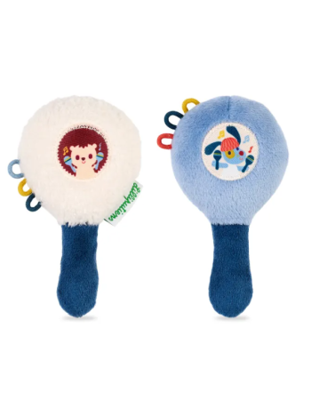 Hochets Maracas Jules le chien Lilliputiens | Le Lutin Vert