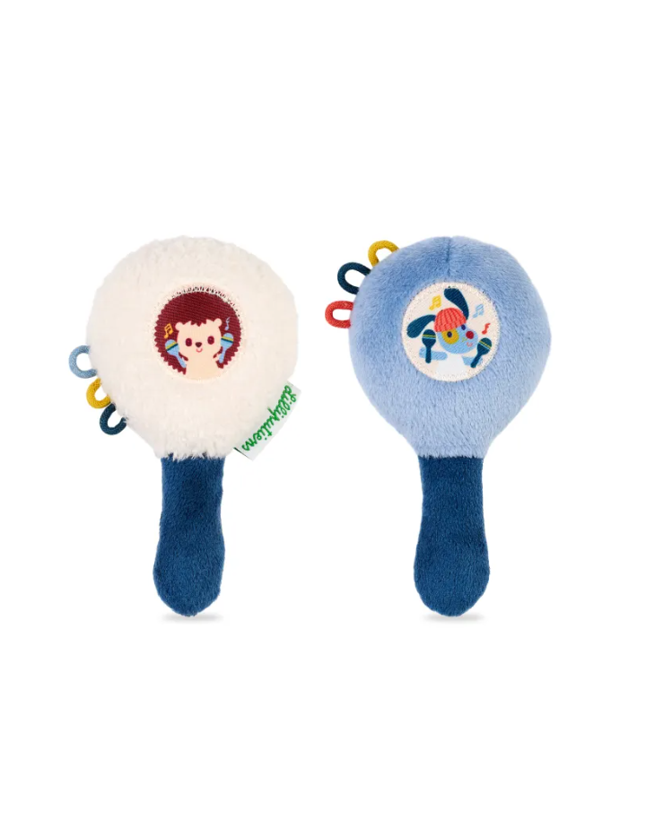 Hochets Maracas Jules le chien Lilliputiens | Le Lutin Vert