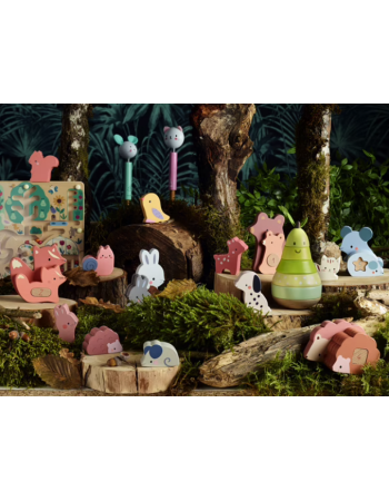 Animaux familiers sonores en bois Vilac | Le Lutin Vert