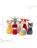 Jeu de quilles bébé en tissu Lilliputiens – Dès 18 mois