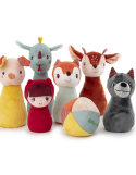 Jeu de quilles bébé en tissu Lilliputiens – Dès 18 mois