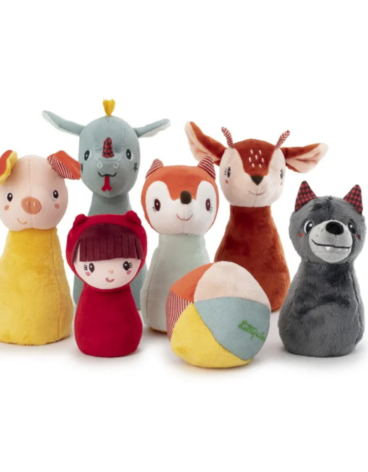 Jeu de quilles bébé en tissu Lilliputiens – Dès 18 mois