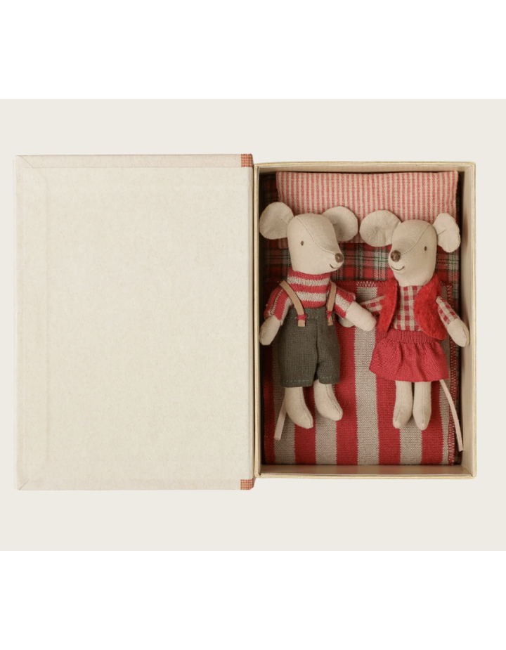 Jumeaux souris de Noël Maileg – Coffret livre