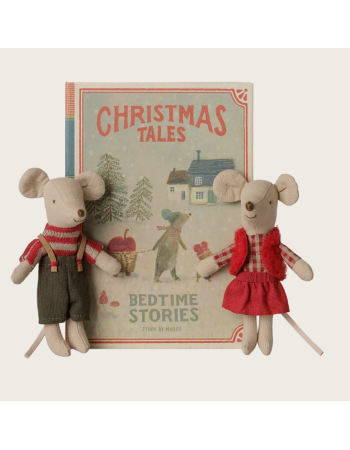 Jumeaux souris de Noël Maileg – Coffret livre