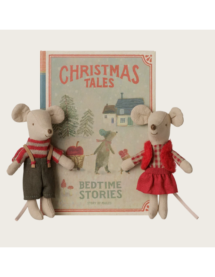 Jumeaux souris de Noël Maileg – Coffret livre